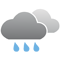 Tormenta seca con cielo parcialmente nuboso