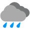 Tempesta seca amb cel parcialment ennuvolat