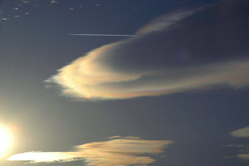 Nubes irisadas.