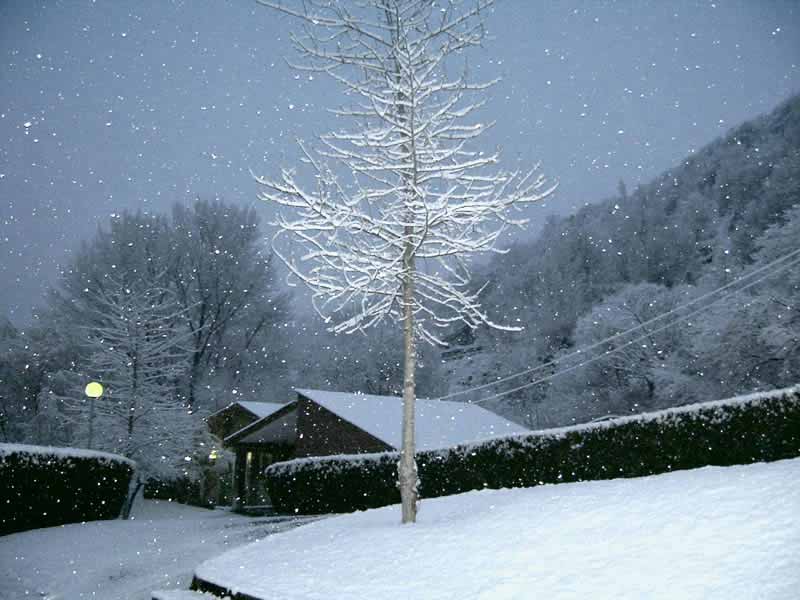 Nieve en Sort, Lrida, invierno de 2004.