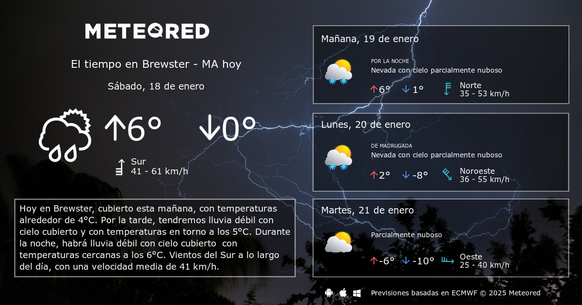 el tiempo en brewster nueva york